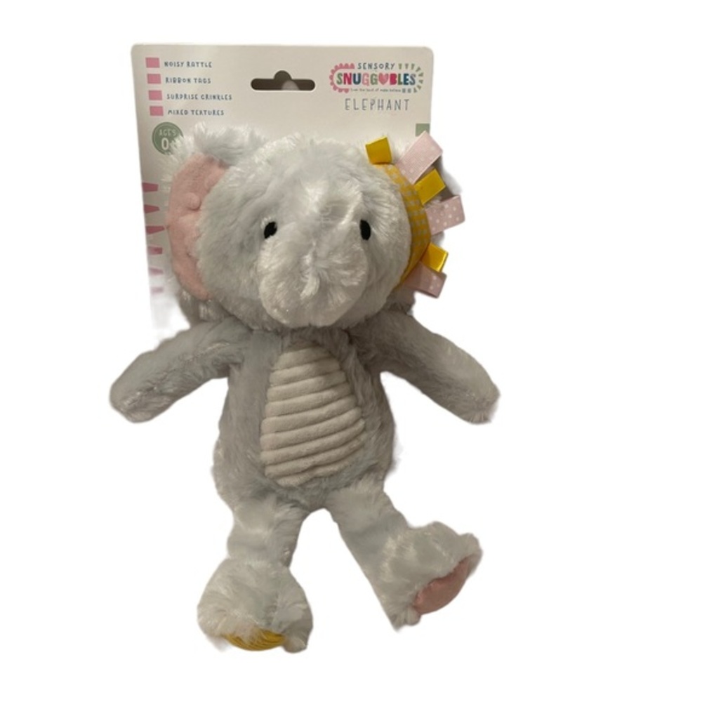 Sensory Snuggables Elephant Ages 0+ NWOT